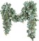 Eucalyptus Spring Garland 6.56 Ft Lush Silver Dollar Leaves Boxwood Artificial Faux Greenery Vines for Baby Shower Wedding Party Table Runner Room Home Mantle Decor